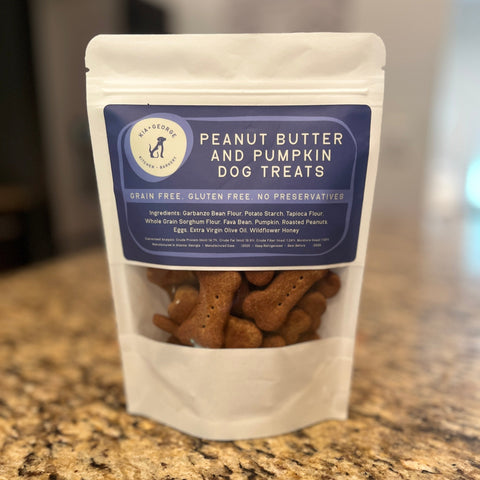 Peanut Butter and Pumpkin Dog Treats (Grain Free / Gluten Free) 7 oz.