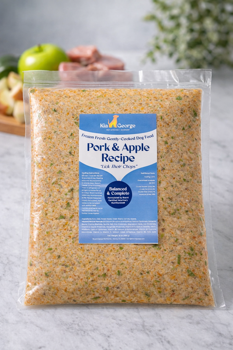 Pork + Apple Gently Cooked, Frozen Fresh Dog Food